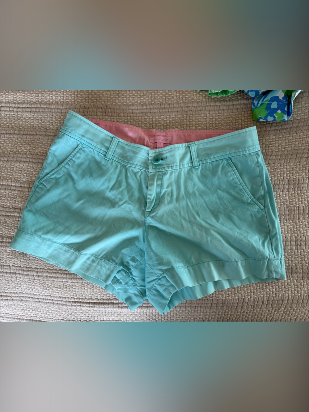 Lilly Pulitzer Sun washed Turquoise Callahan Shorts size 10